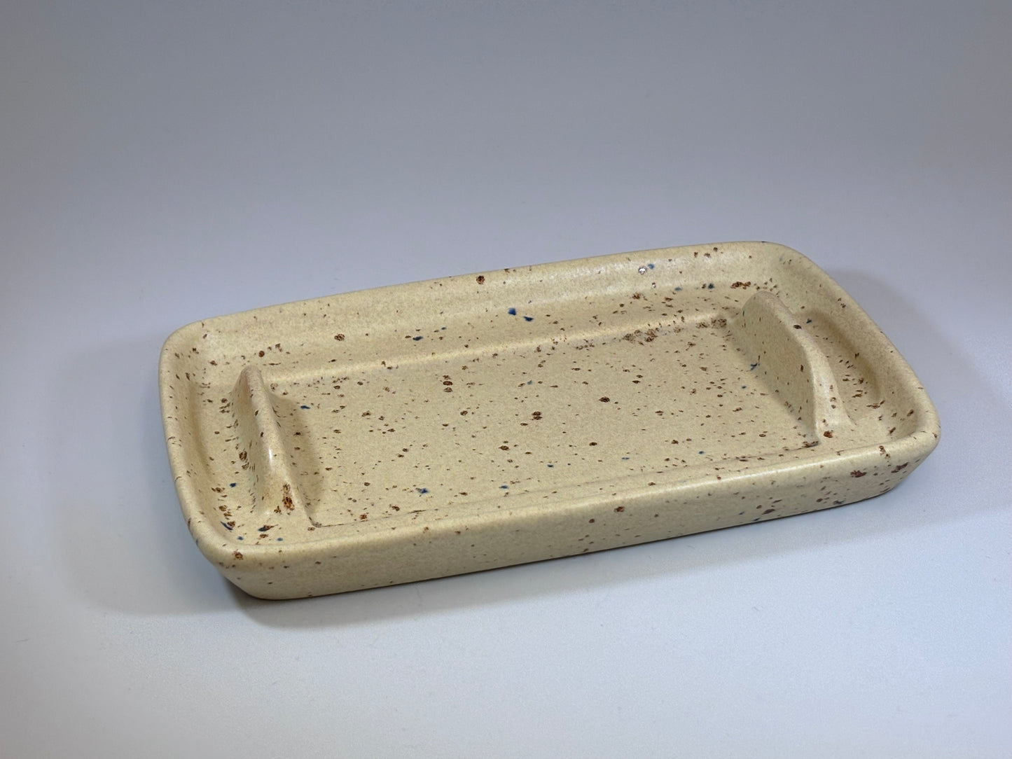 Butter Dish Oatmeal Speckle Glaze