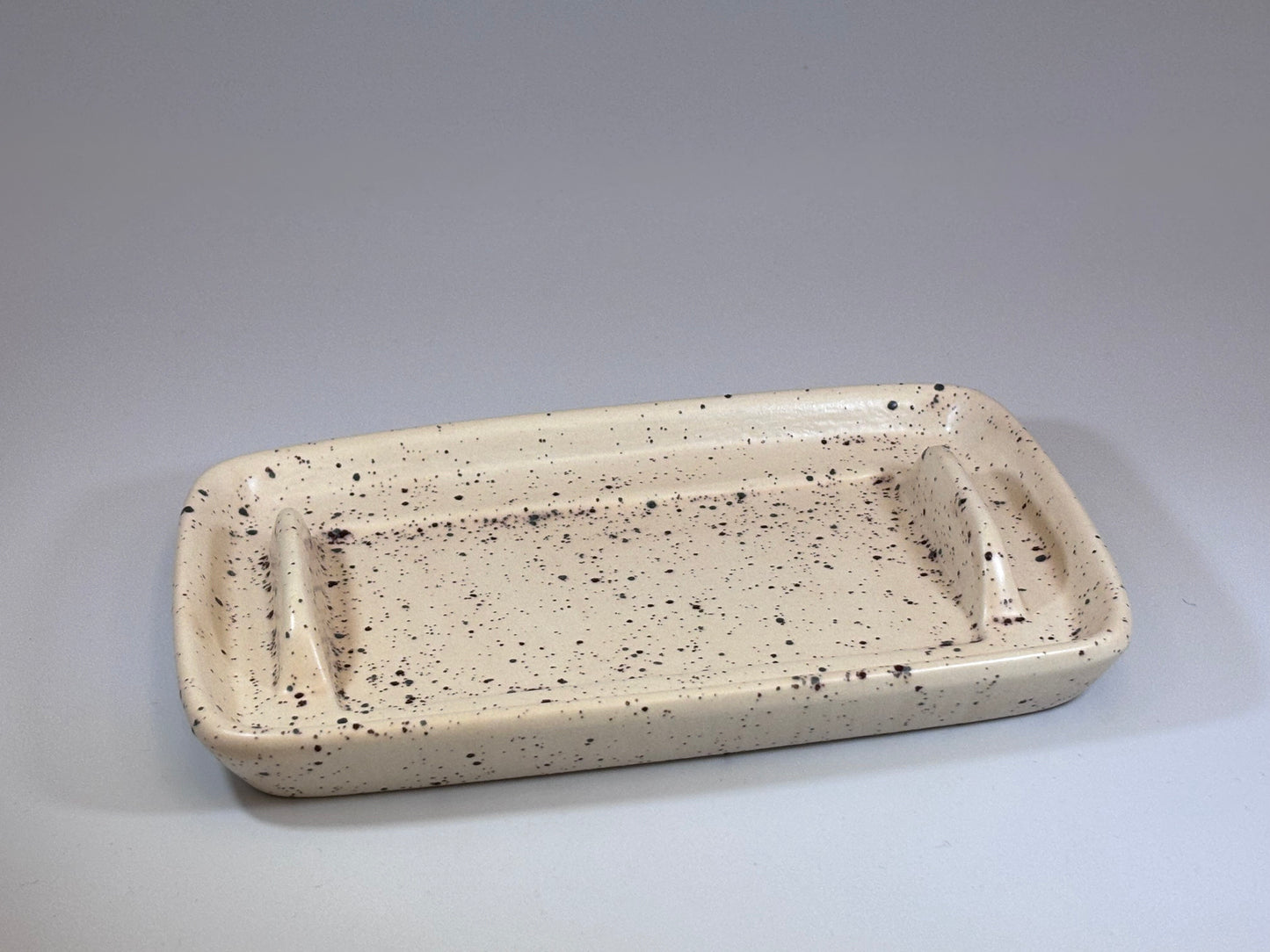 Butter Dish with Speckled Honey Glaze