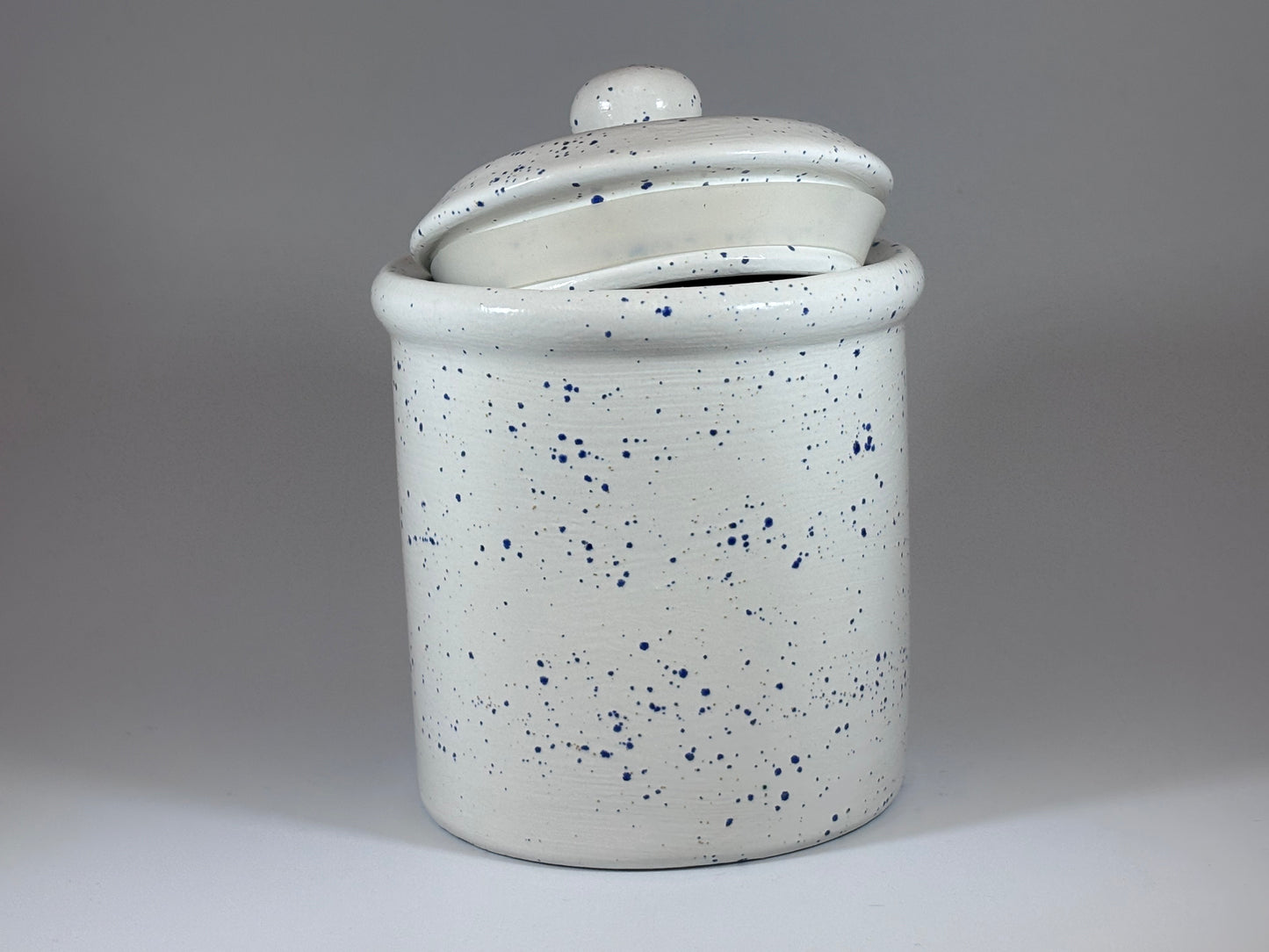Light Speckled Blue Canister