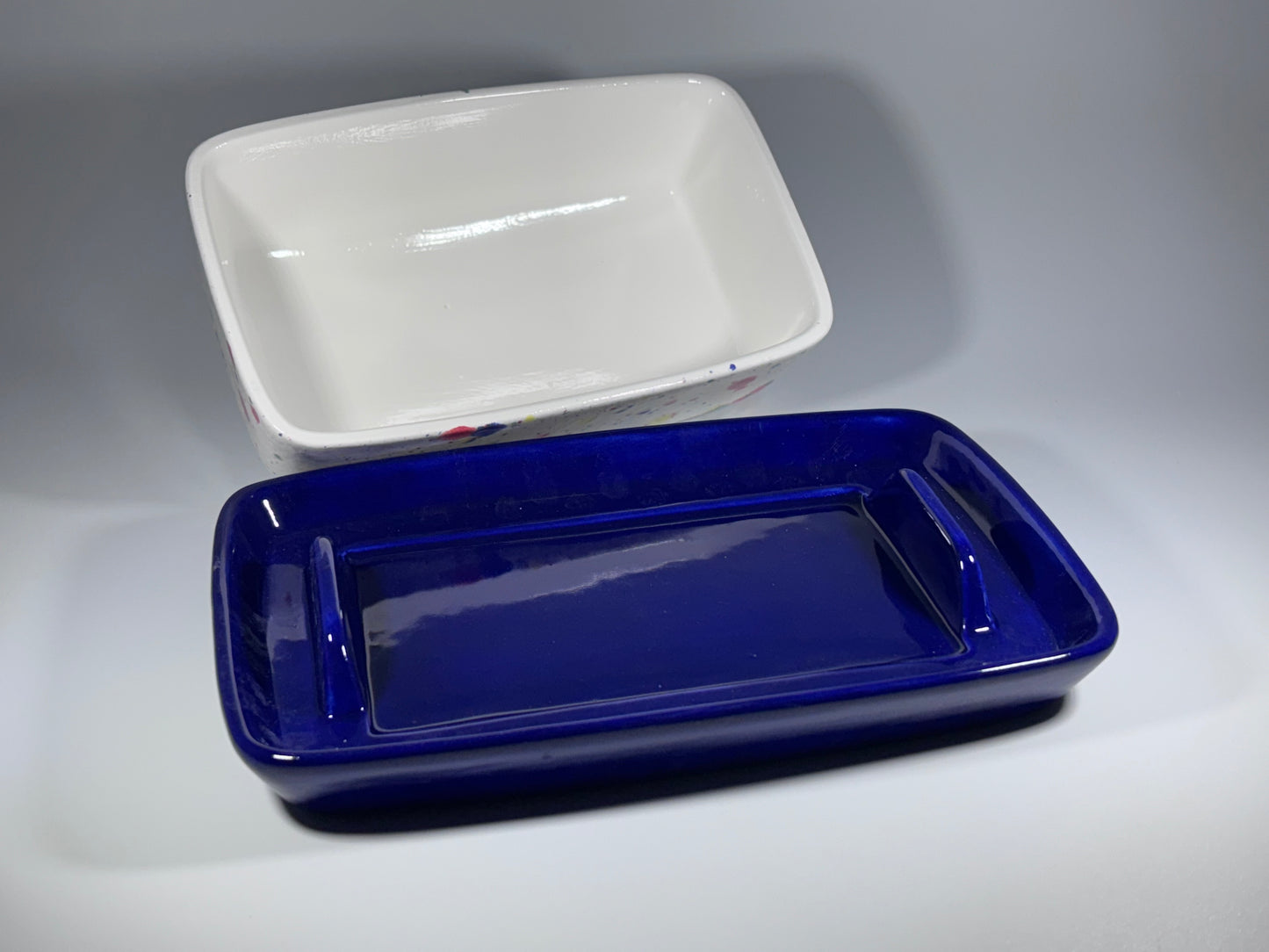 Celebration Butter Dish with Handle
