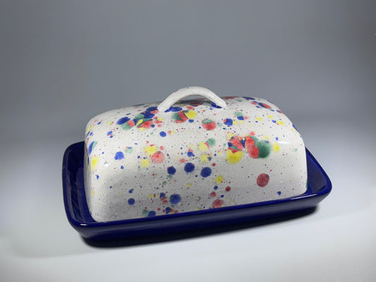 Celebration Butter Dish with Handle