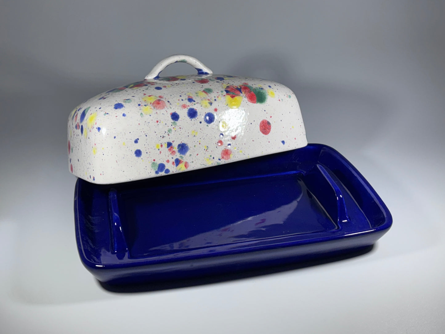 Celebration Butter Dish with Handle