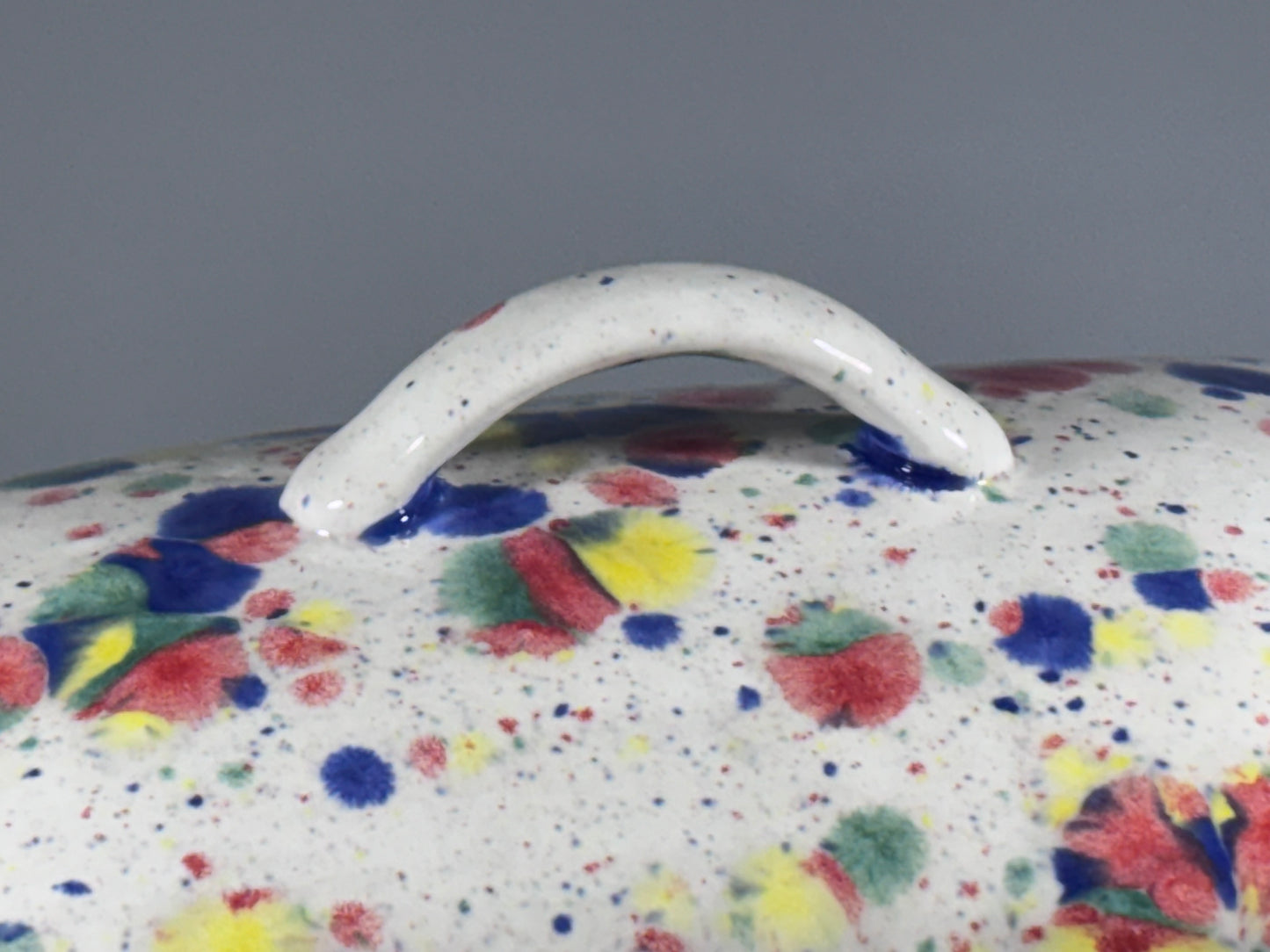 Celebration Butter Dish with Handle