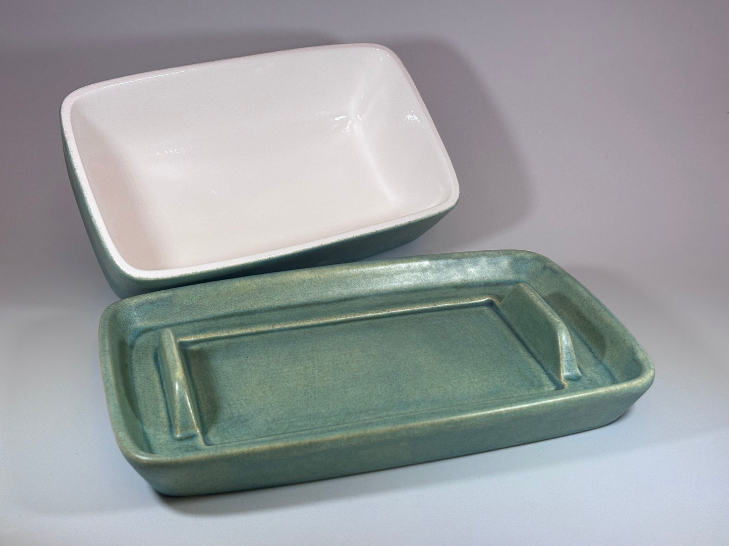 Cornish Copper Butter Dish with Handle