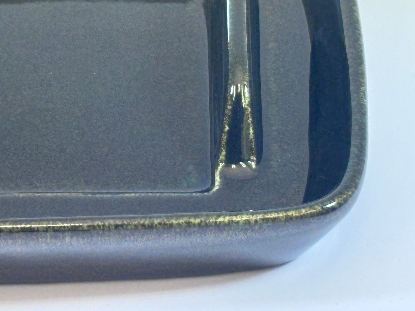 Abstract Butter Dish with Handle