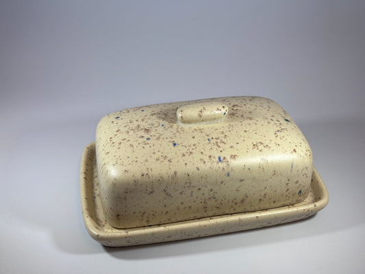 Spotty Butter Dish #2 Bargain Basement Priced