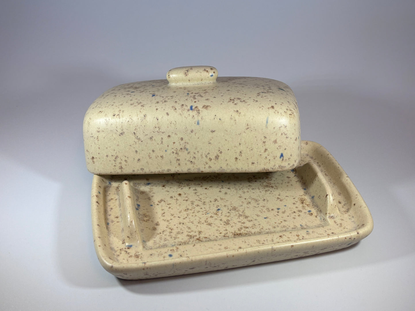 Spotty Butter Dish #2 Bargain Basement Priced