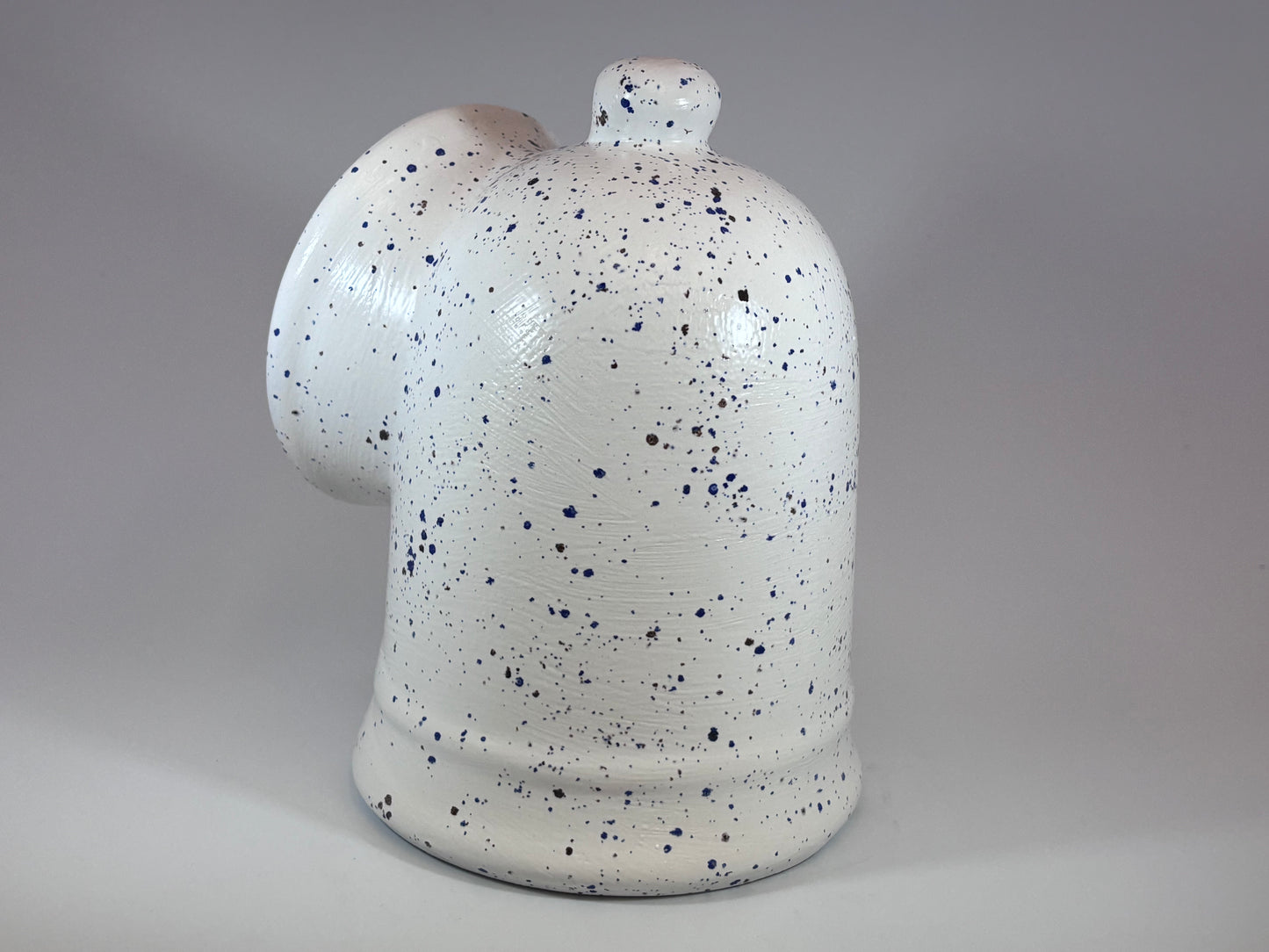 Salt Pig Speckled Blue and White Glaze