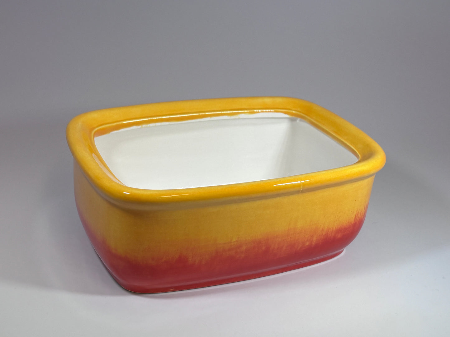 Butter Dish with Lid - Sunrise Glaze