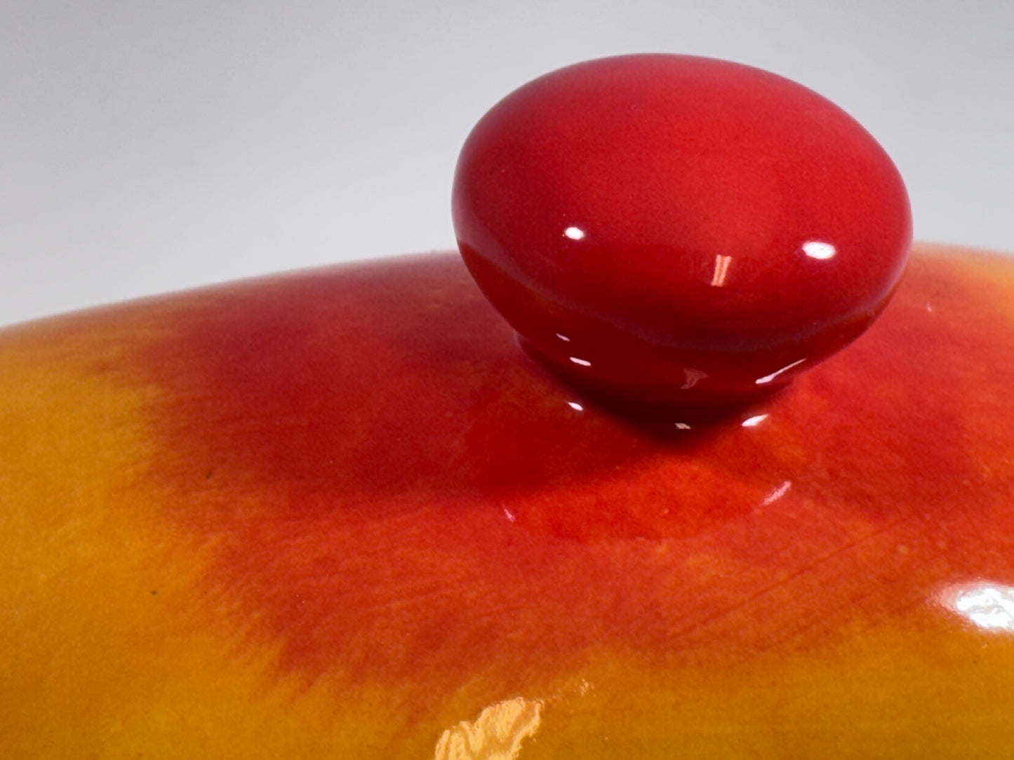 Butter Dish with Lid - Sunrise Glaze