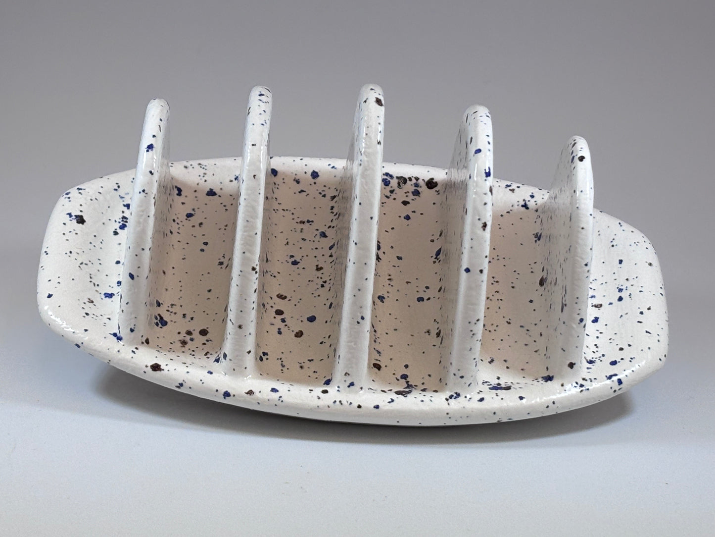 Toast Rack Speckled Blue Glaze