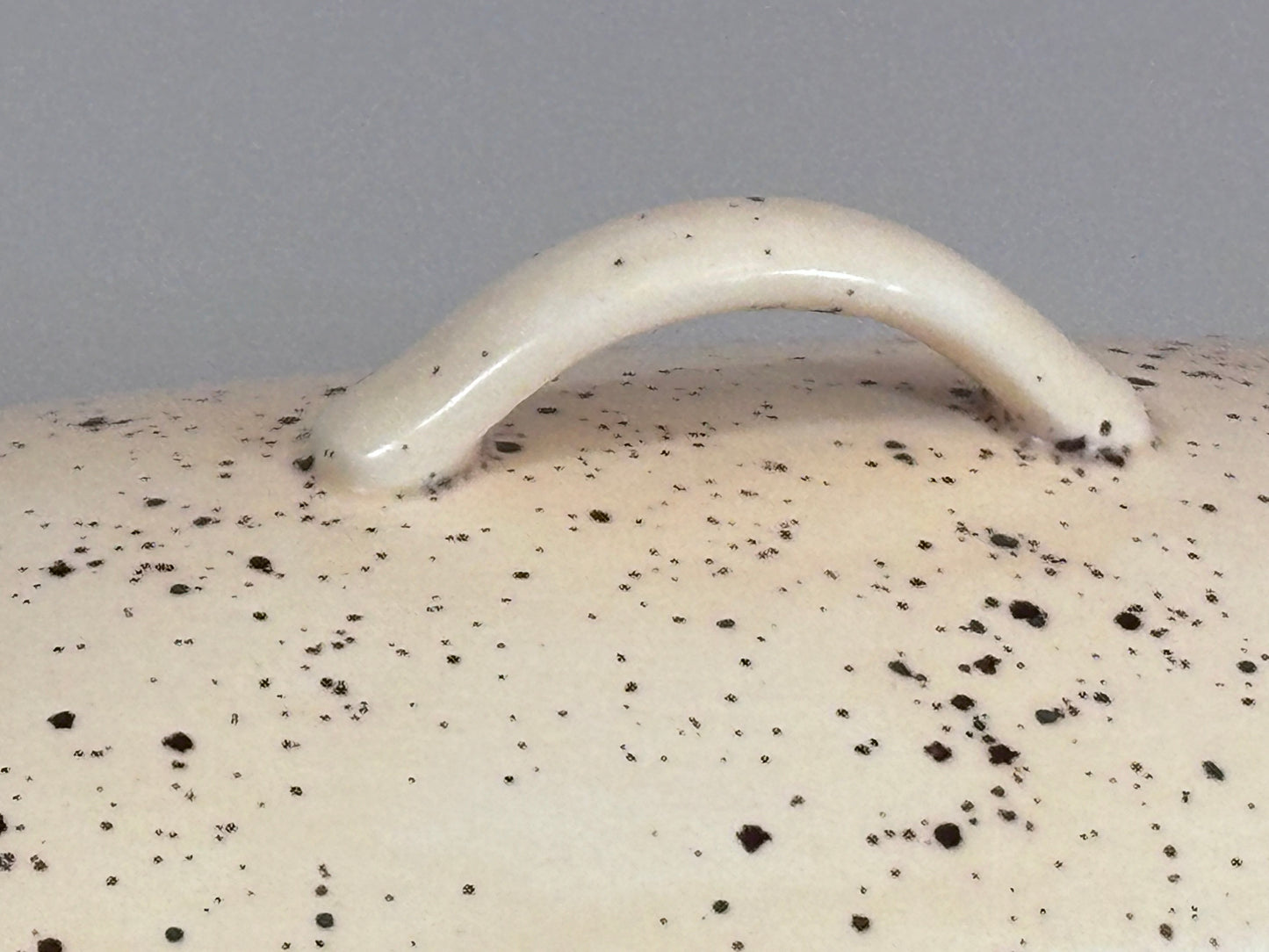 Butter Dish with Speckled Honey Glaze