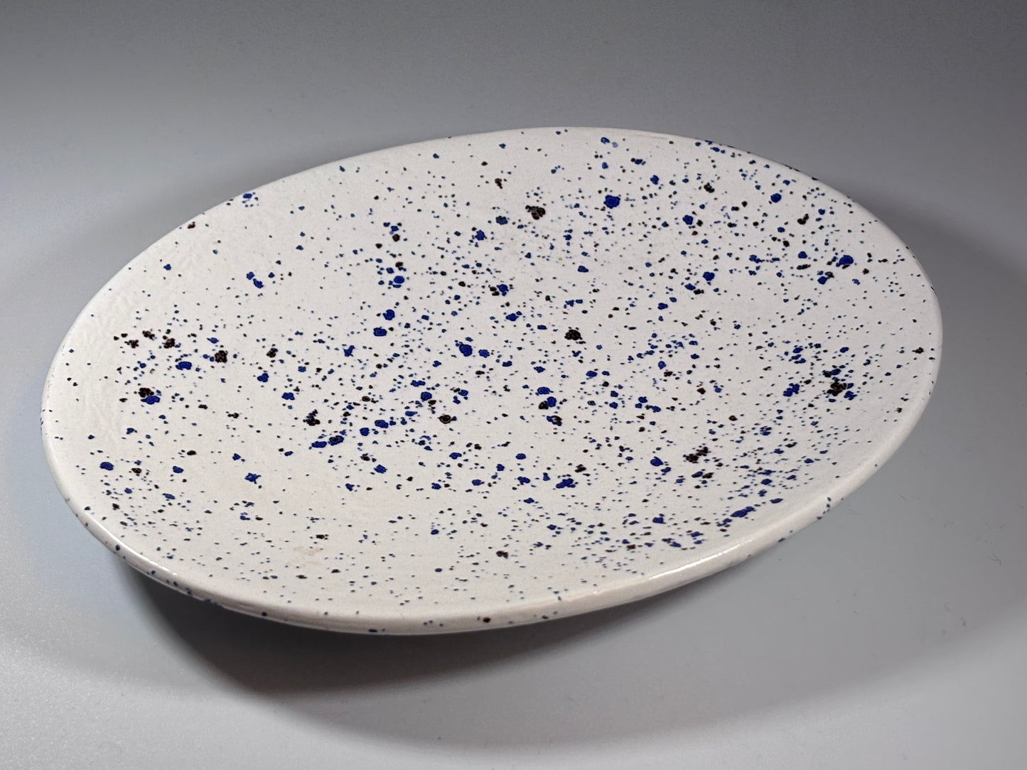 Soap Dish Speckled Blue - Bargain Basement Priced