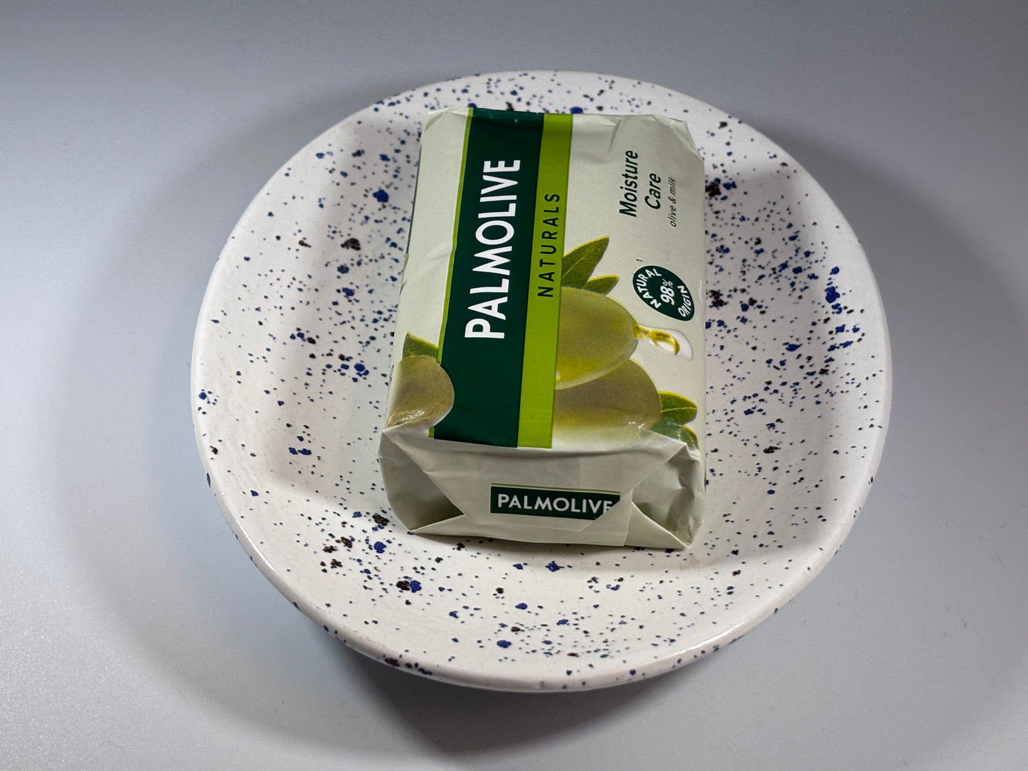 Soap Dish Speckled Blue - Bargain Basement Priced