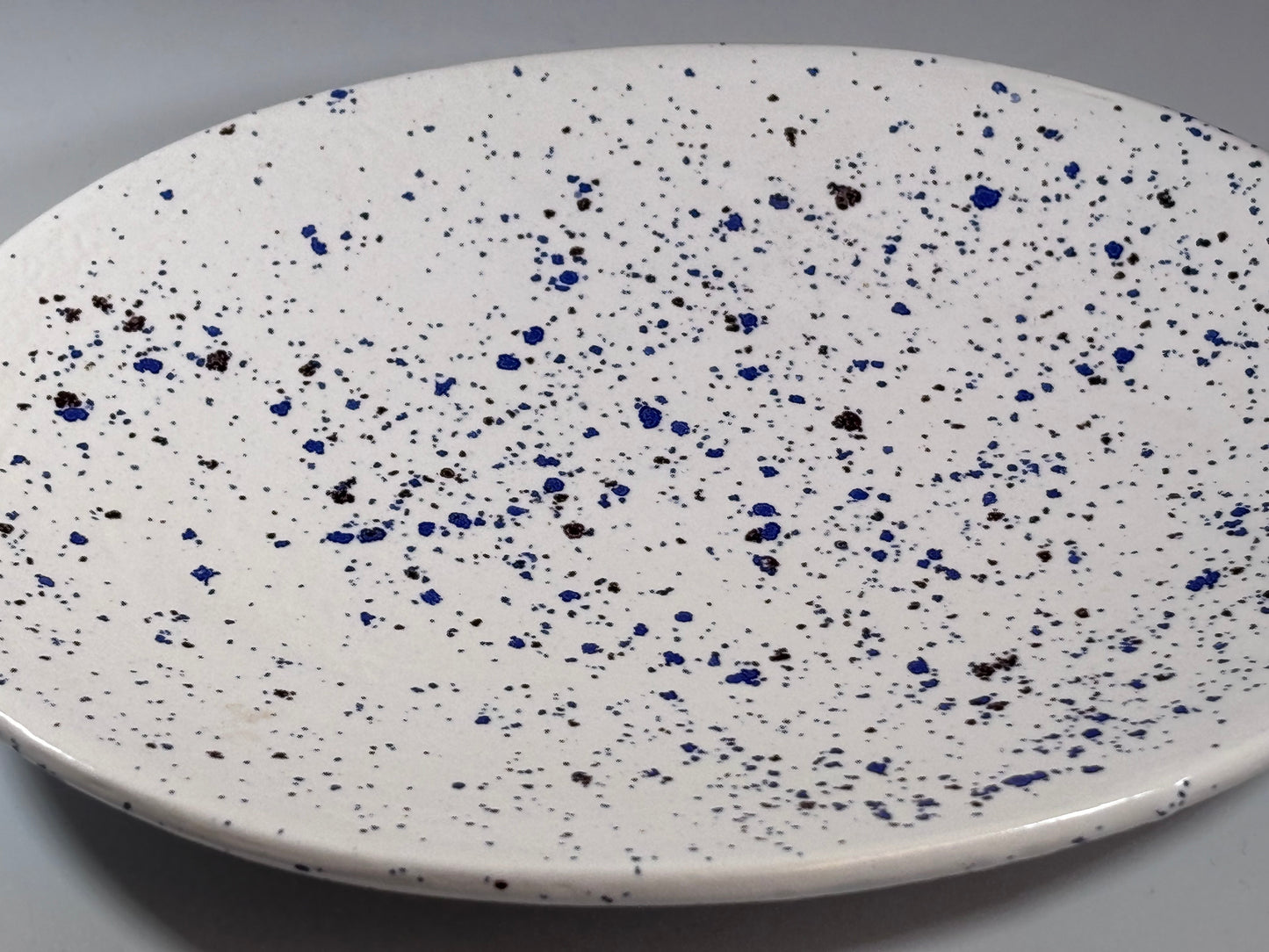 Soap Dish Speckled Blue - Bargain Basement Priced