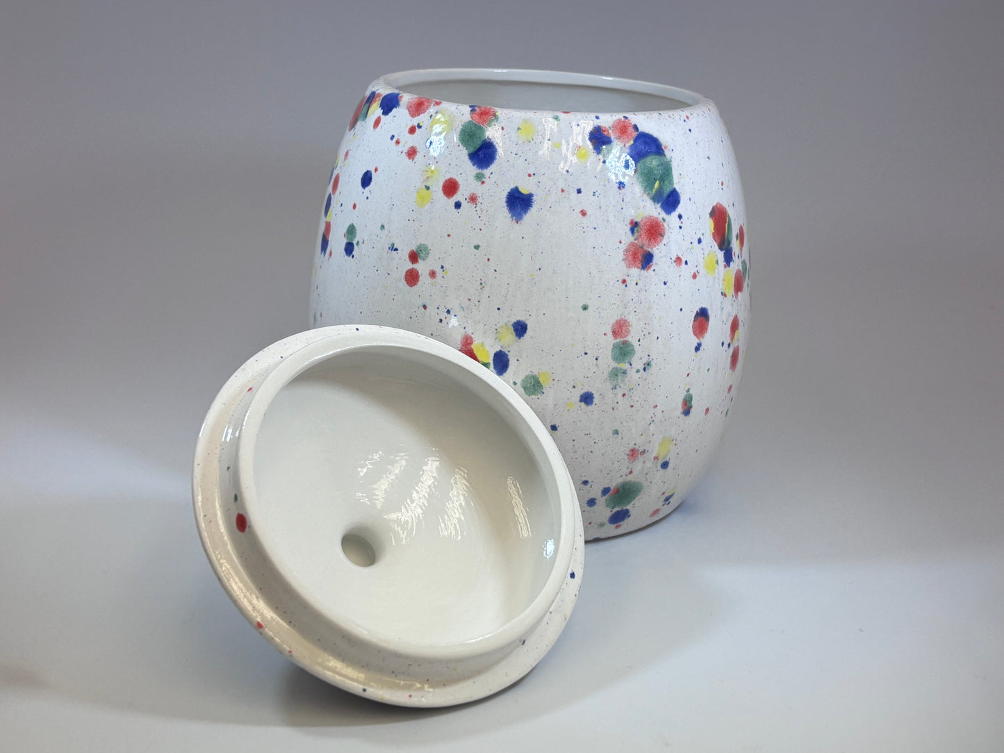Cookie/Biscuit Jar Canister Celebration Glaze