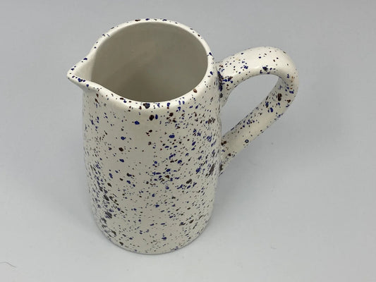 Milk Jug Speckled Blue Glaze