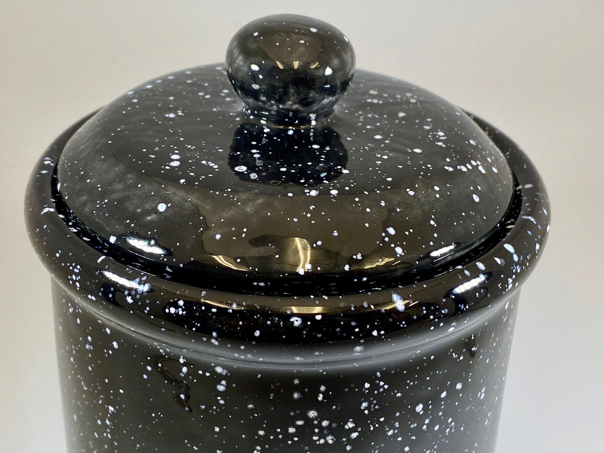 Speckled Black Canister