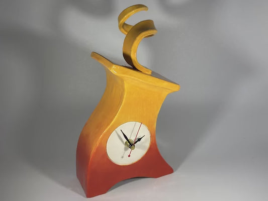 Ceramic Mantel Clock - Graduated Colour