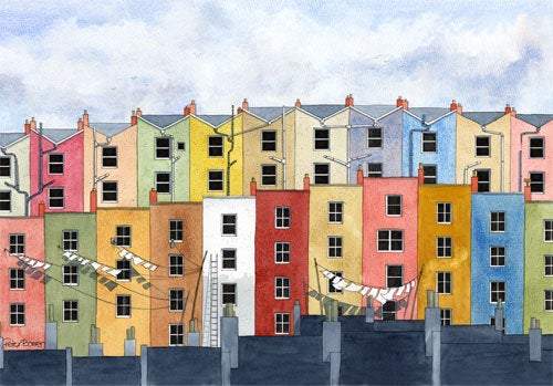 Art Print Clifton Wood Bristol - PeterBowenArt