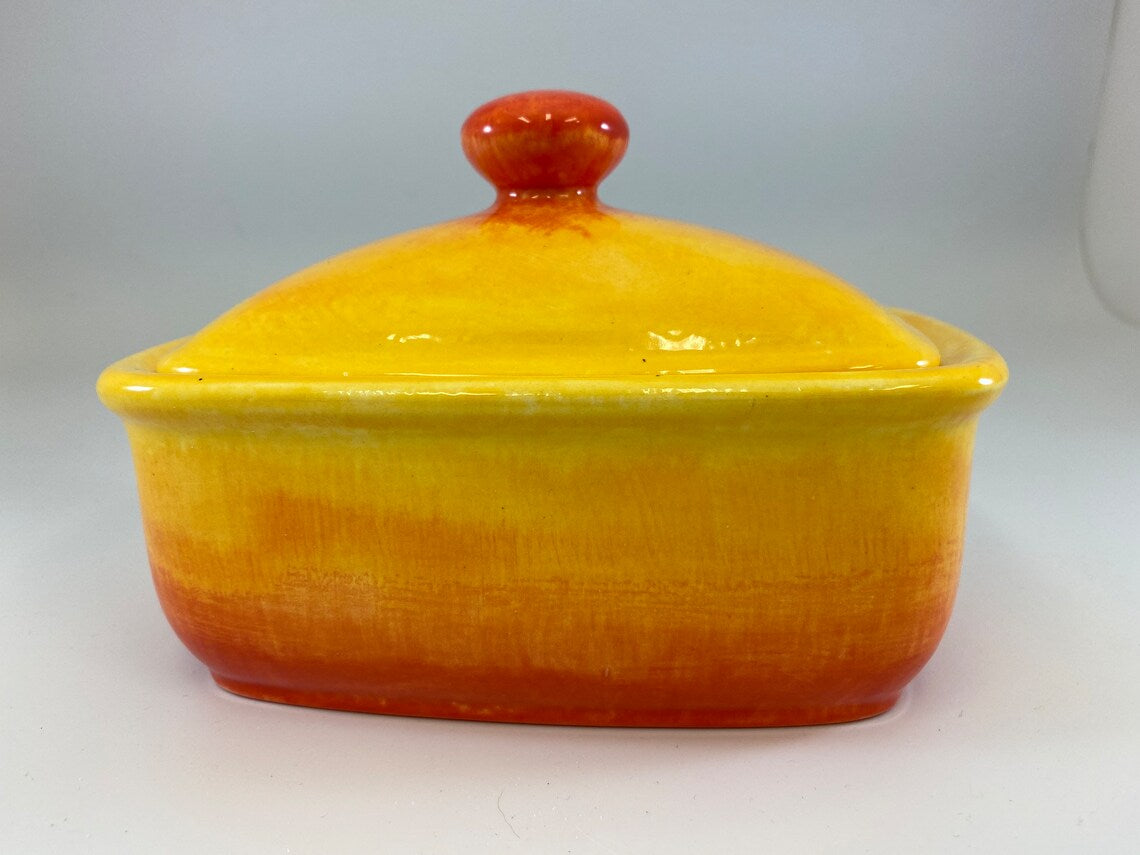 Butter Dish with Lid - Sunrise Glaze