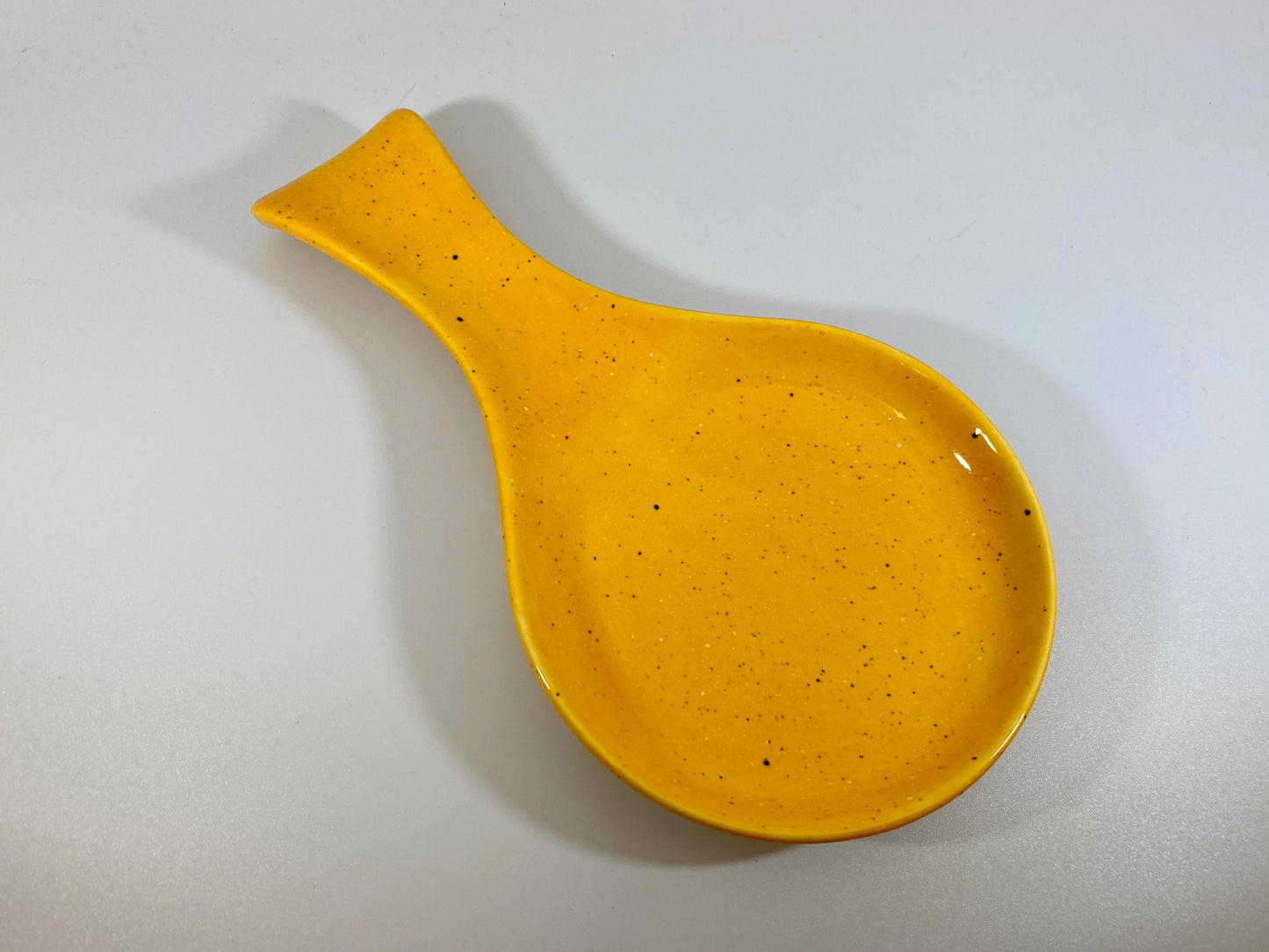 Speckled Yellow Butter Dish and Spoon Rest - PeterBowenArt