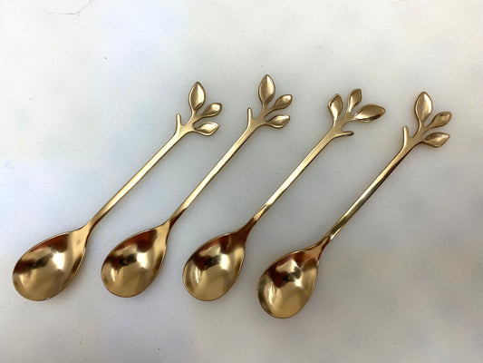 Gold Leafy Spoons - PeterBowenArt