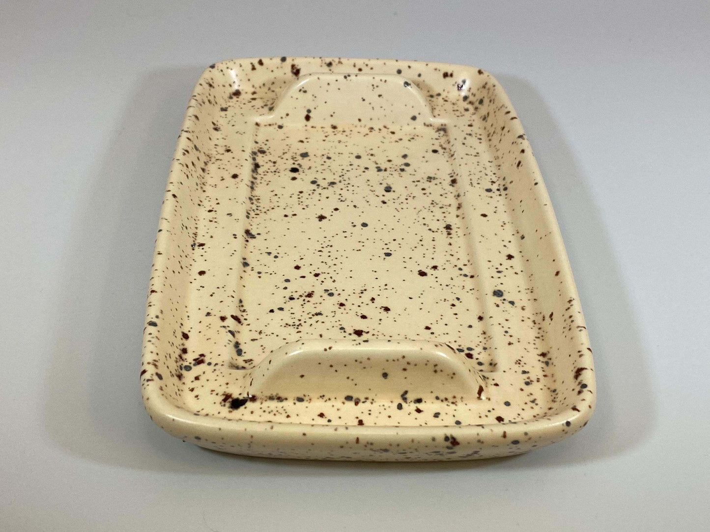 Handmade Butter Dish, Butter Keeper - Speckled Honey Glaze - PeterBowenArt