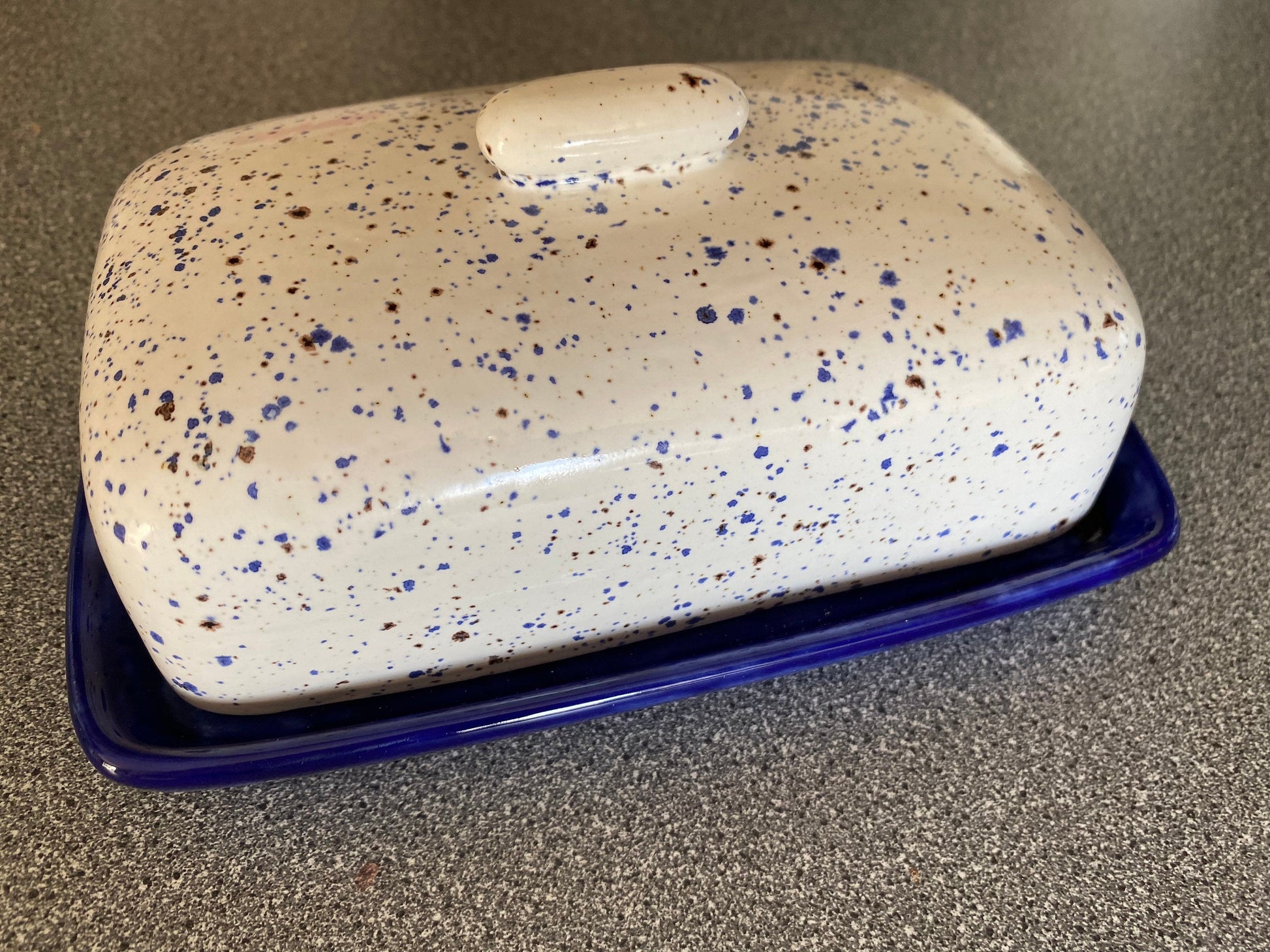 Handmade Pottery Butter Dish with Lid