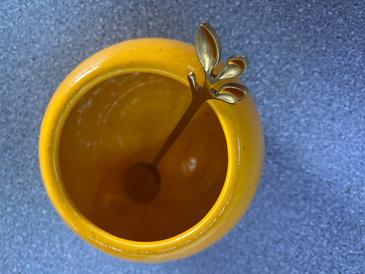 Sugar Bowl, Speckled Yellow - PeterBowenArt