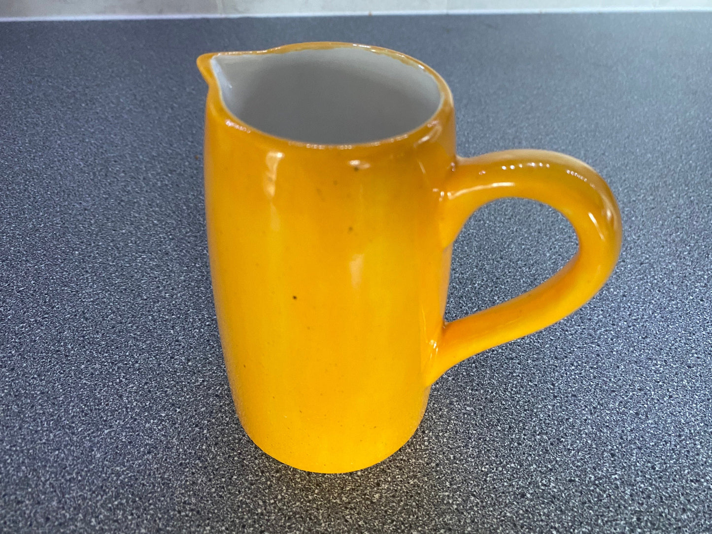 Milk Jug - Speckled Yellow - PeterBowenArt