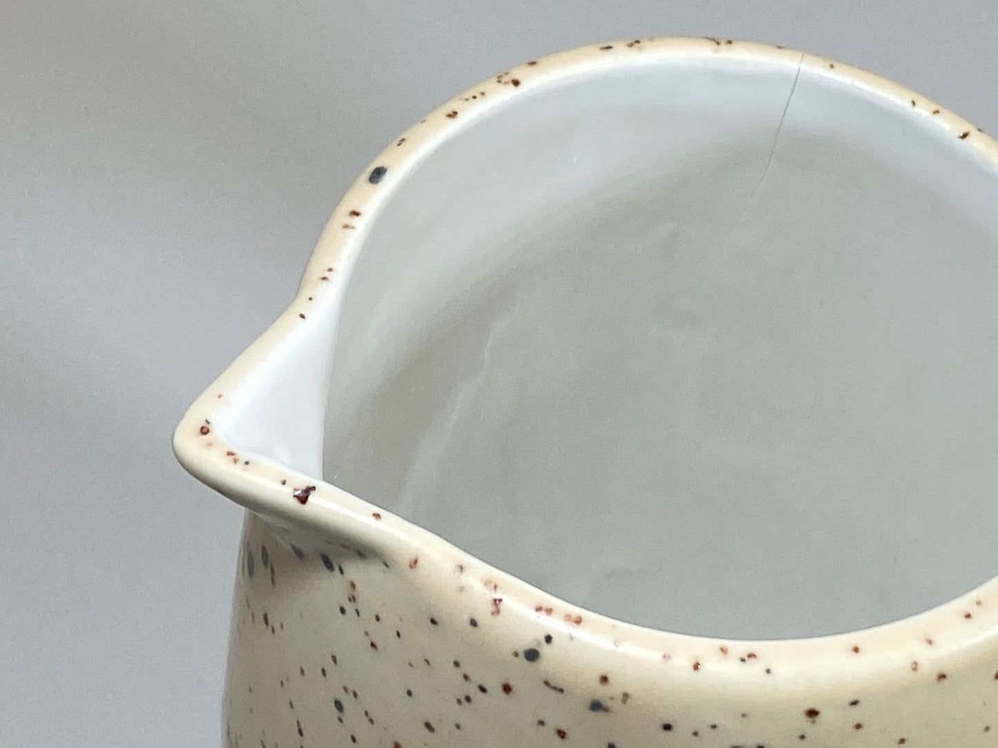 Handmade Cream Jug, Creamer, Honey Speckled Glaze - PeterBowenArt