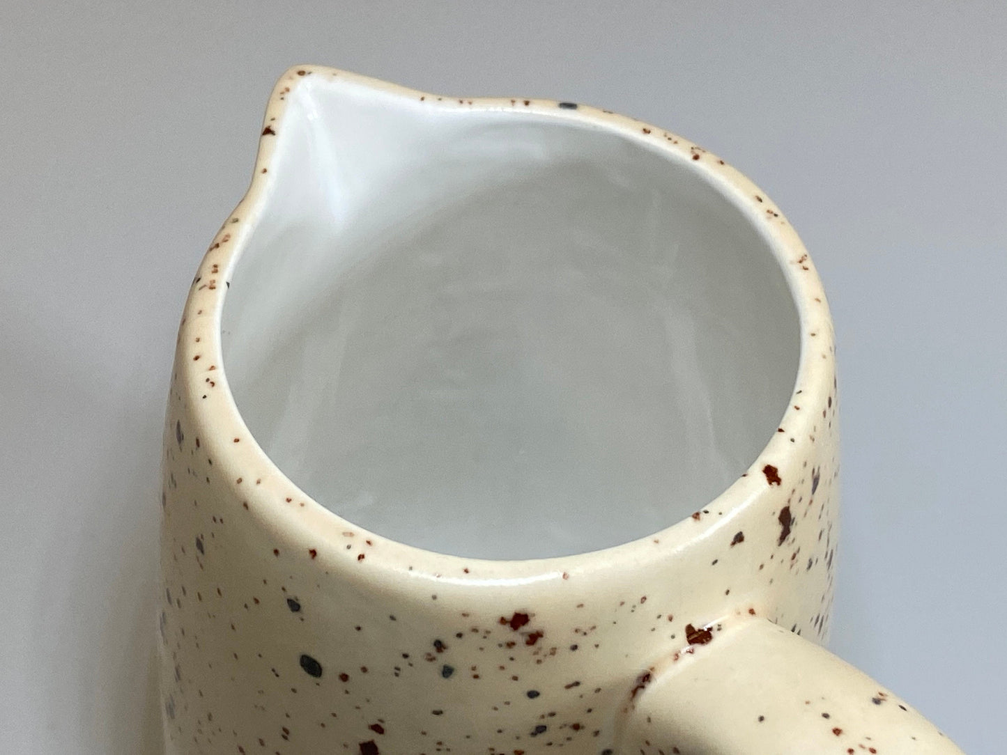 Handmade Cream Jug, Creamer, Honey Speckled Glaze - PeterBowenArt