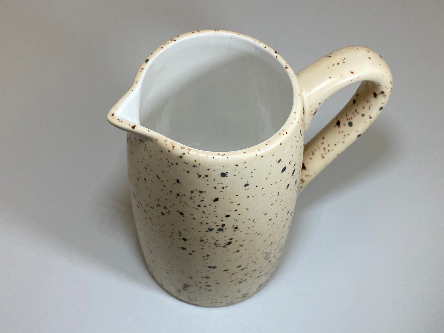 Handmade Cream Jug, Creamer, Honey Speckled Glaze - PeterBowenArt