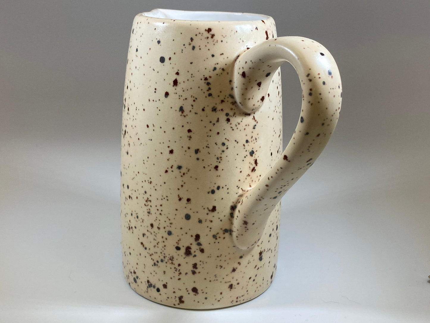 Handmade Cream Jug, Creamer, Honey Speckled Glaze - PeterBowenArt